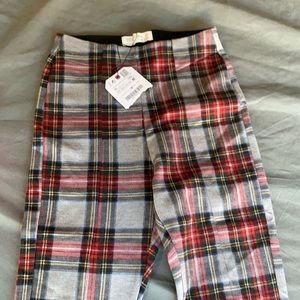 Plaid holiday Zara girls leggings